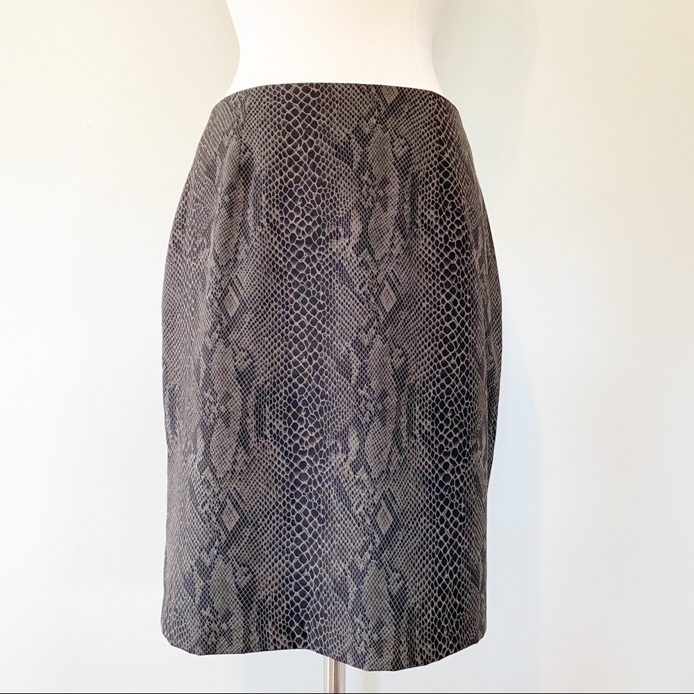 Paul Harris Design Pencil Skirt Snake Print